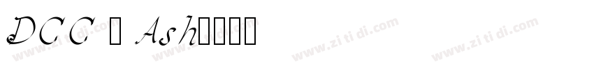 DCC - Ash字体转换